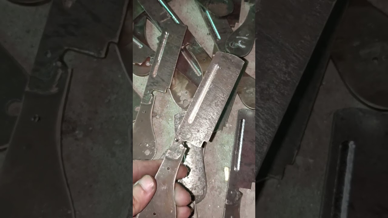 after doing work with milling machine on the blade | #skcknives #shorts
