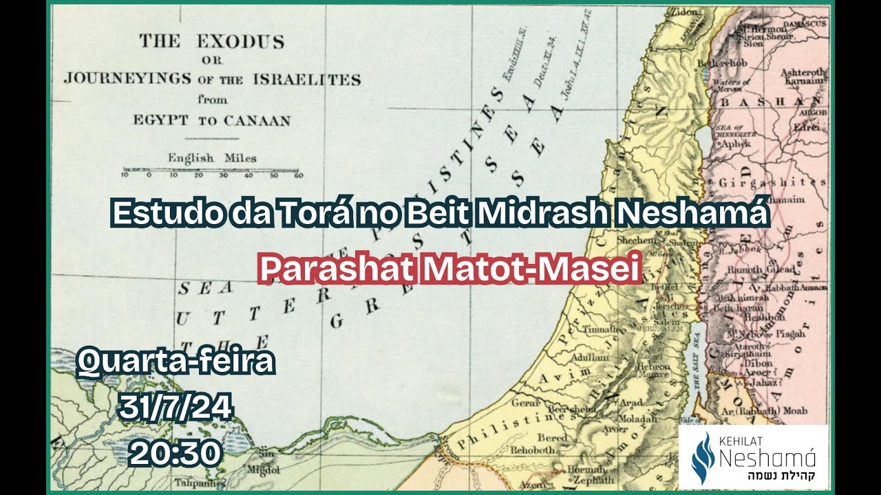 Estudo Torá Beit Midrash Neshamá: Parashiot Matot-Massê 5784