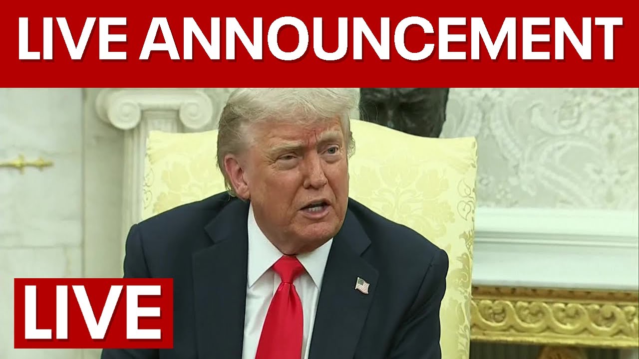 LIVE | President Trump makes Oval Office announcement