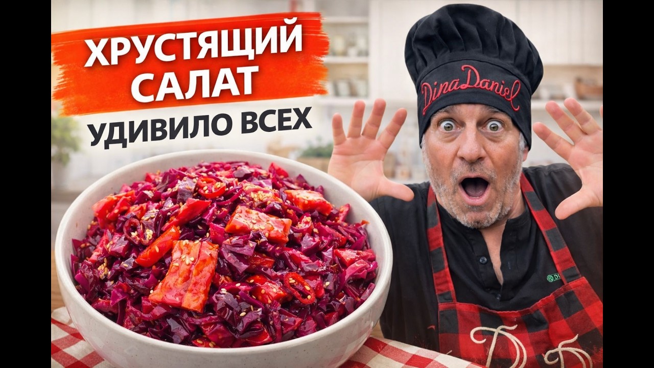 Я не ожидал ТАКОГО вкуса! Корейская капуста со свеклой взорвала кухню 🔥