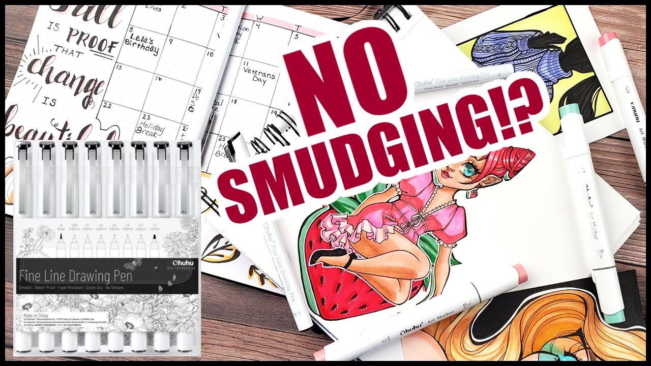 Ohuhu Fineliner Drawing Pens