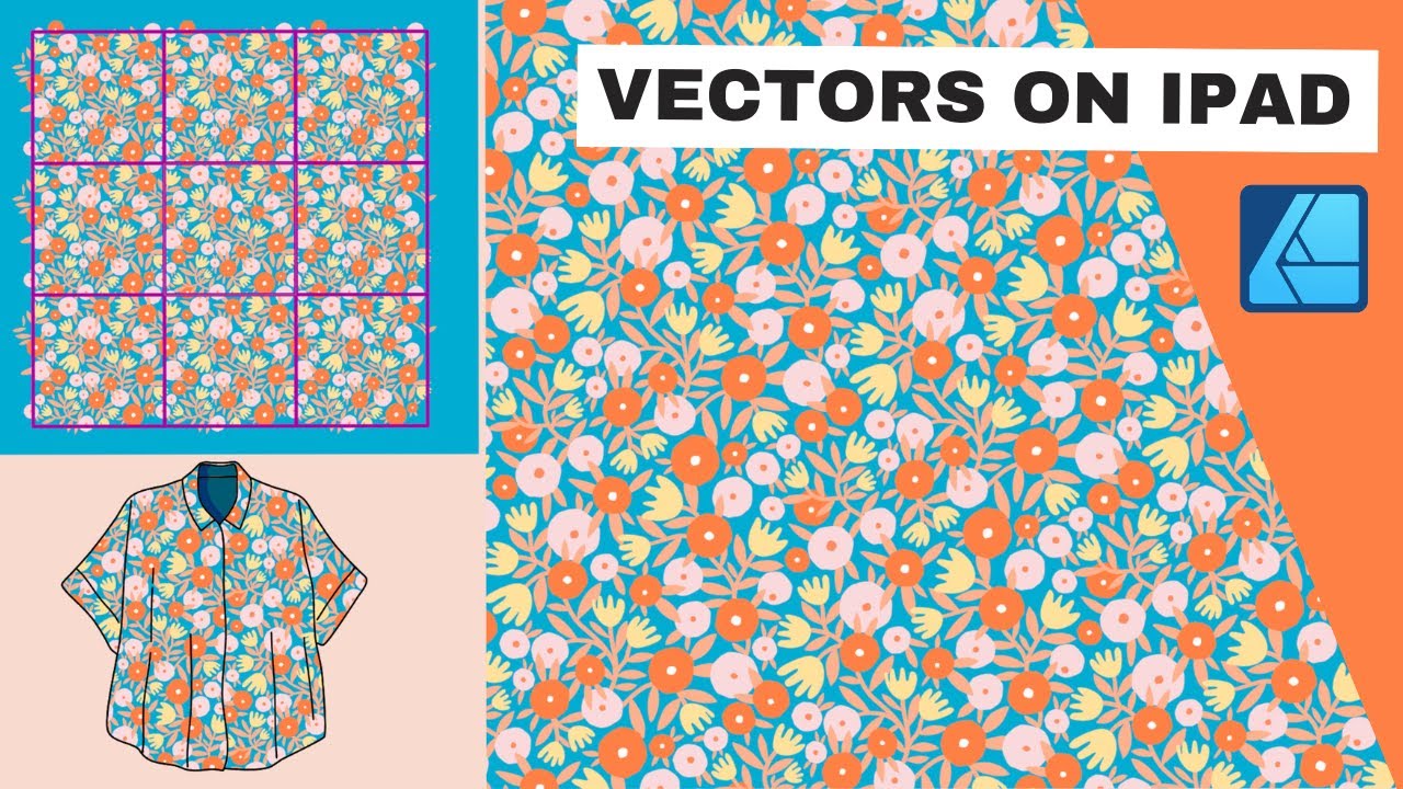 Affinity Designer iPad ★ Floral Vector Pattern for Affinity Spotlight