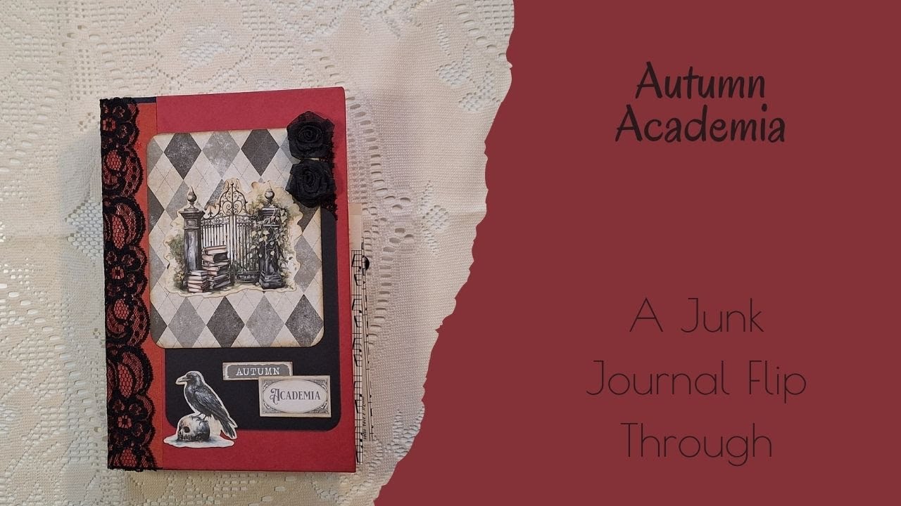 Autumn Academia Junk Journal Flip-Through |  A Junk Journal with Handmade Ephemera