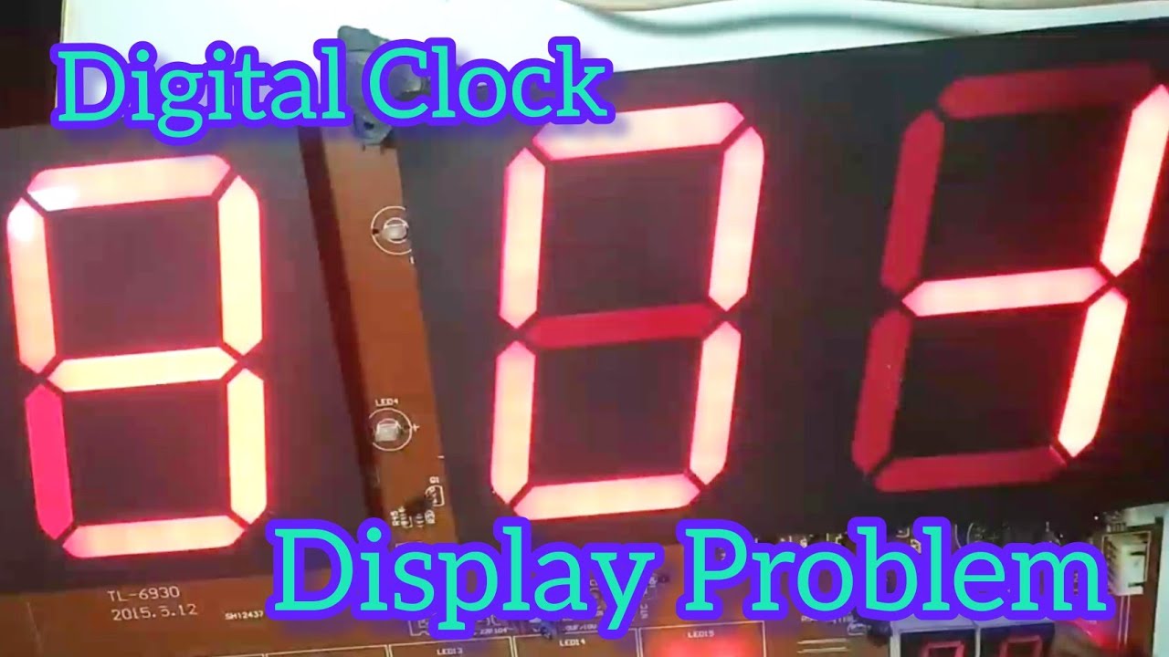 digital clock display problem