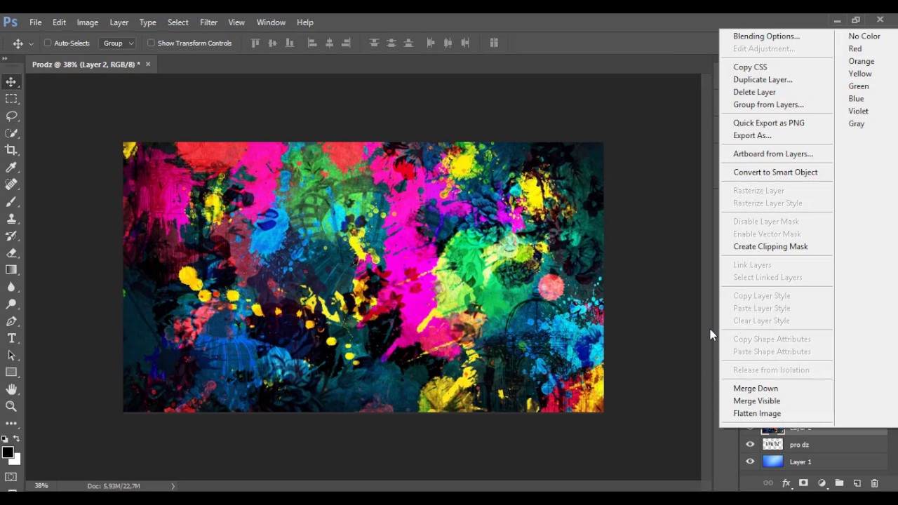 Photoshop : Particles Polygon Effect - تأثير البقع للكتابة