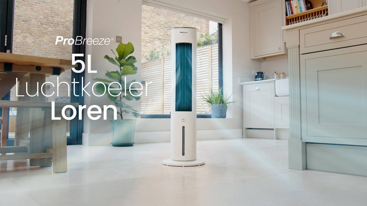 OmniAir 5L verdampingsluchtkoeler & draagbare torenventilator – Verfrissende koeling in actie