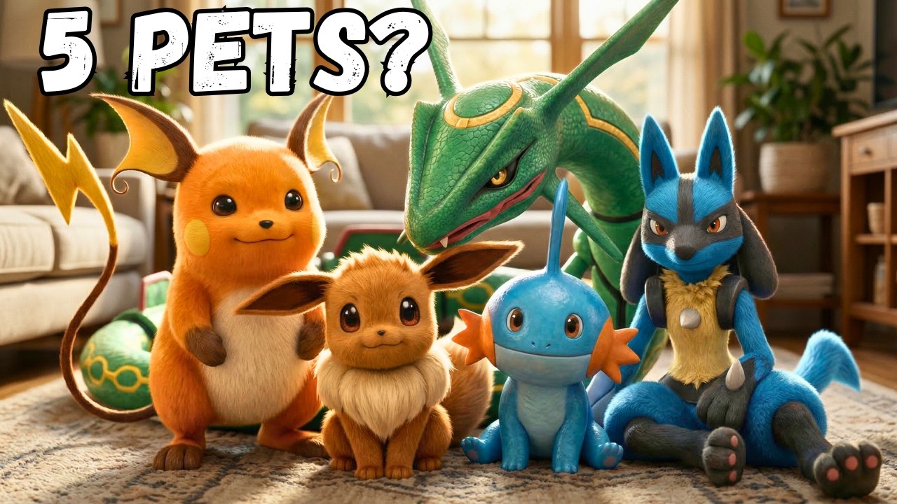 I Simulated 5 Pok&eacute;mon Pet in Real Life | ...but one one them attacked us