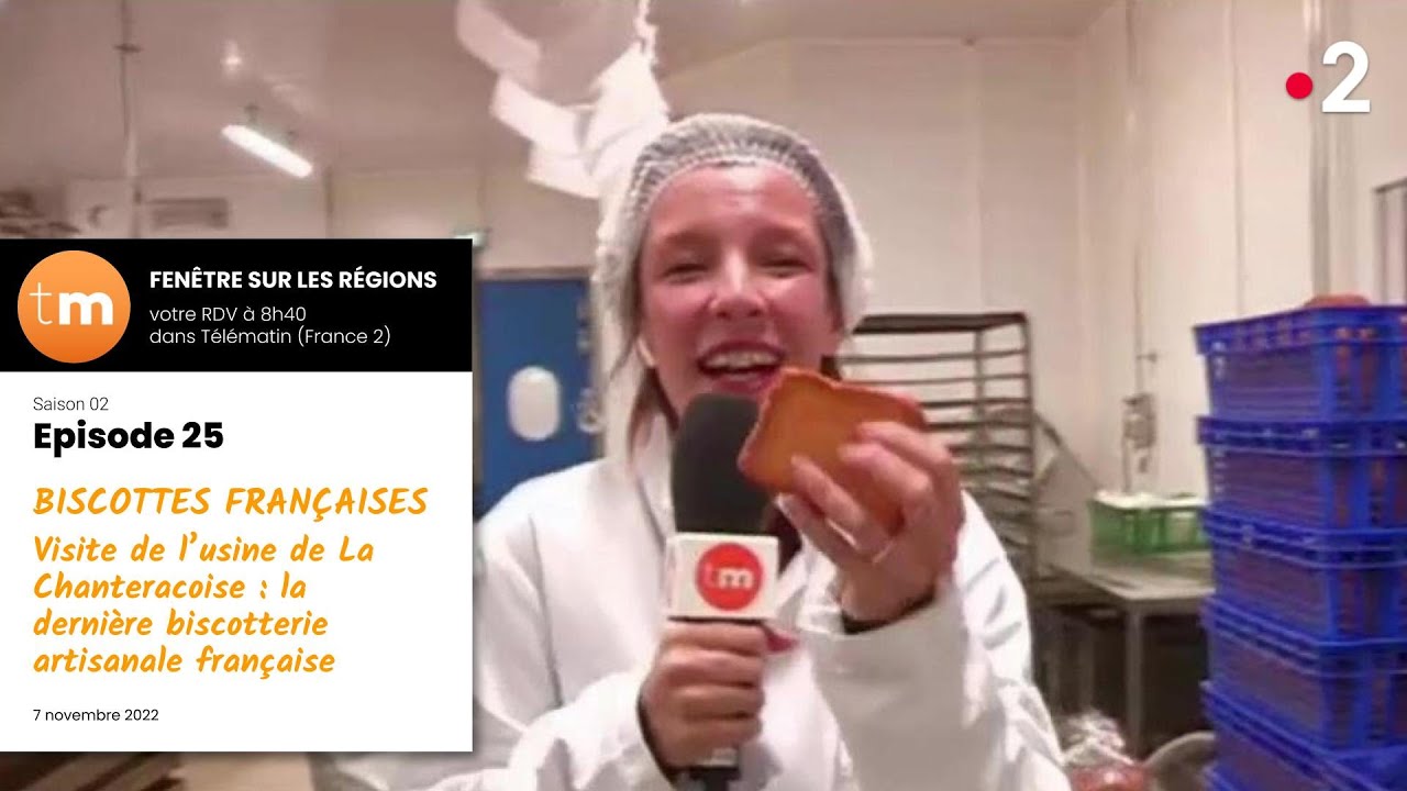 Visite de la Chanteracoise :  la dernière biscotterie artisanale de France // Télématin - France 2