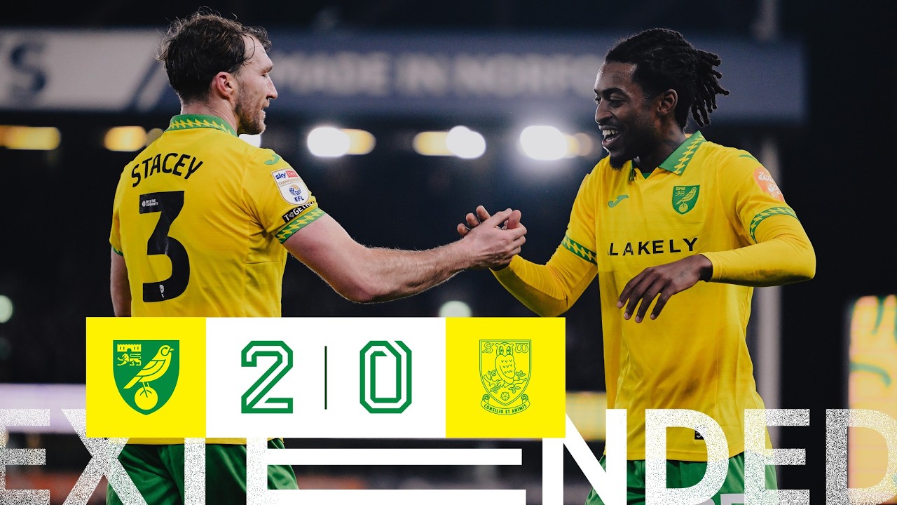 Kvistgaarden and Maghoma with the goals | Norwich City 2-0 Sheffield Wednesday | Extended highlights