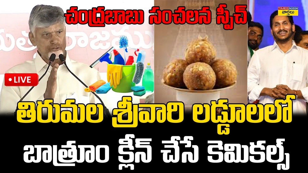 LIVE🔴: చంద్రబాబు సంచలన స్పీచ్ ||  Chandrababu Naidu Sensational Speech on Tirumala Laddu