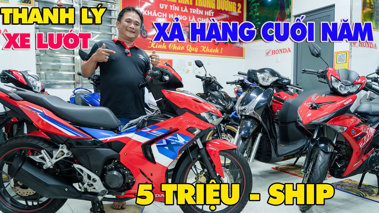 XẢ HÀNG CUỐI NĂM WINNER V1 V3 EXCITER 150 155 ABS NVX 155 SH MODE SH 125 VISION 2025 FUTURE SỐC 5 TR