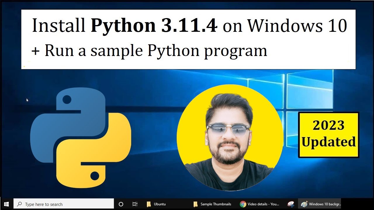Как установить Python 3.11.4 на Windows 10 | Амит Думает