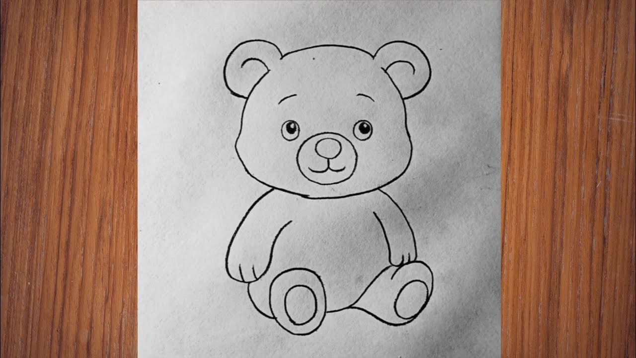 How to draw reddy bear step by step 
