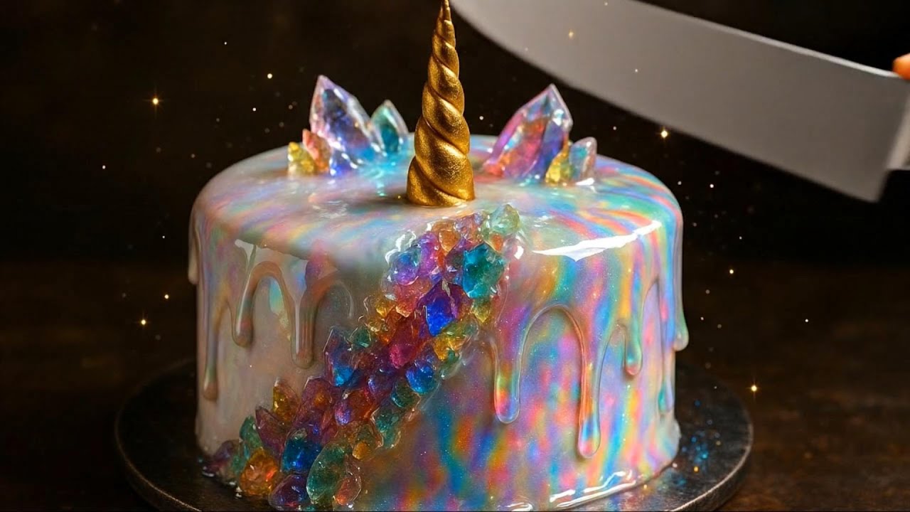 【ASMR】妖精のささやき？🧚‍♀️ 夢見るガラスケーキを切る音(ASMR | A Fairy's Whisper? Cutting a Dreamy Glass Cake)