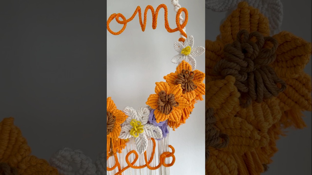 Iscriviti al canale per imparare l&rsquo;arte del macrame! 🥰 #macrametutorial #macrameflower