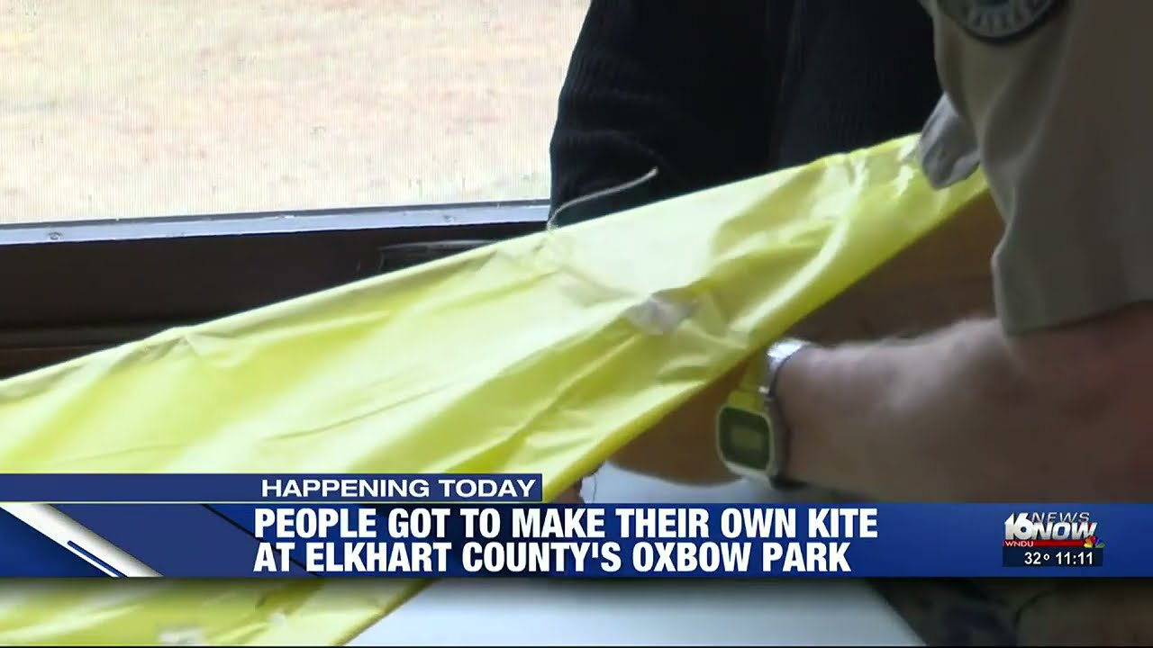 Kite enthusiasts make own kites at Ox Bow Park