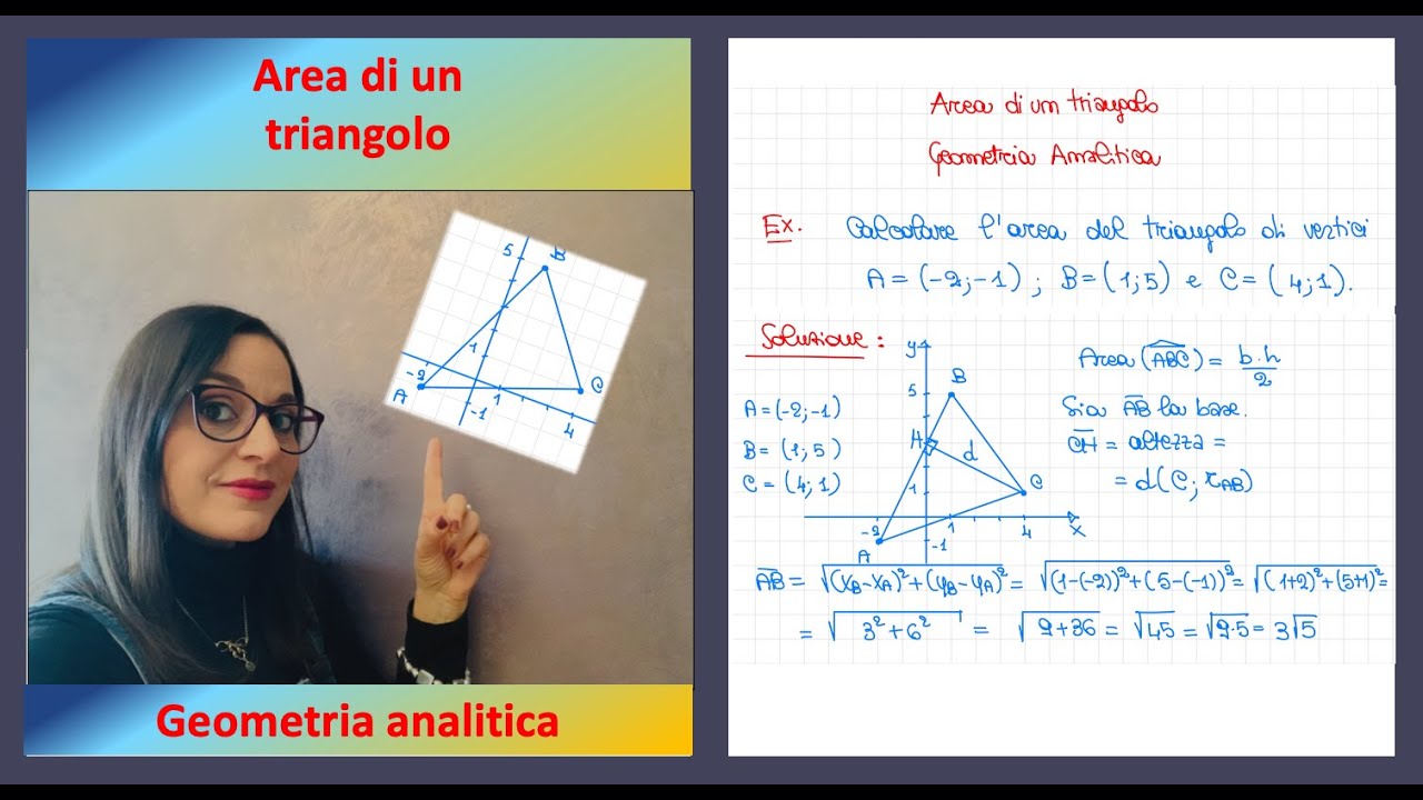 Area di un triangolo in geometria analitica