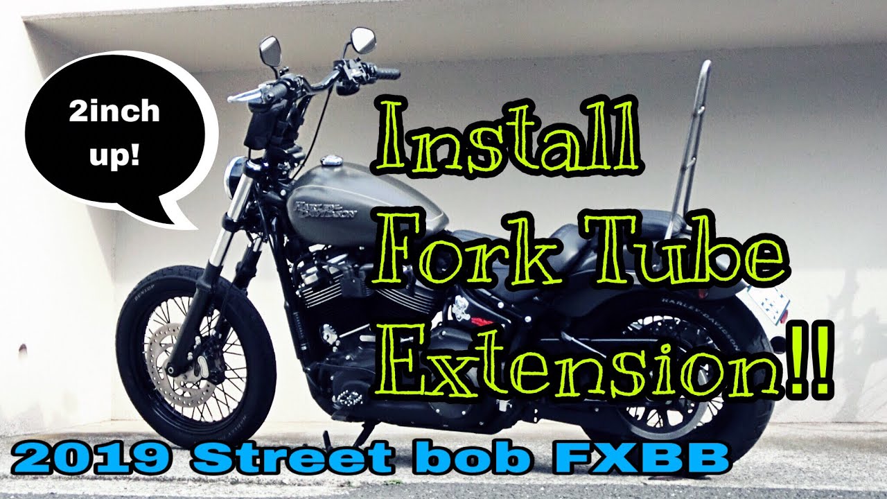 Cycle Vision Fork Tube Extension Install on 2019 HarleyDavidson Softail StreetBob