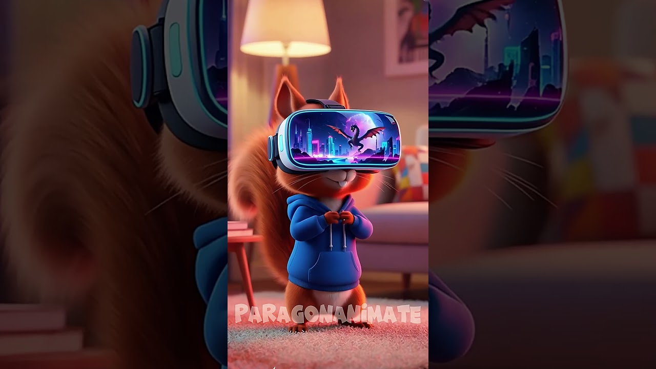 Epic VR Adventure Gone Wrong 😂🐿️
