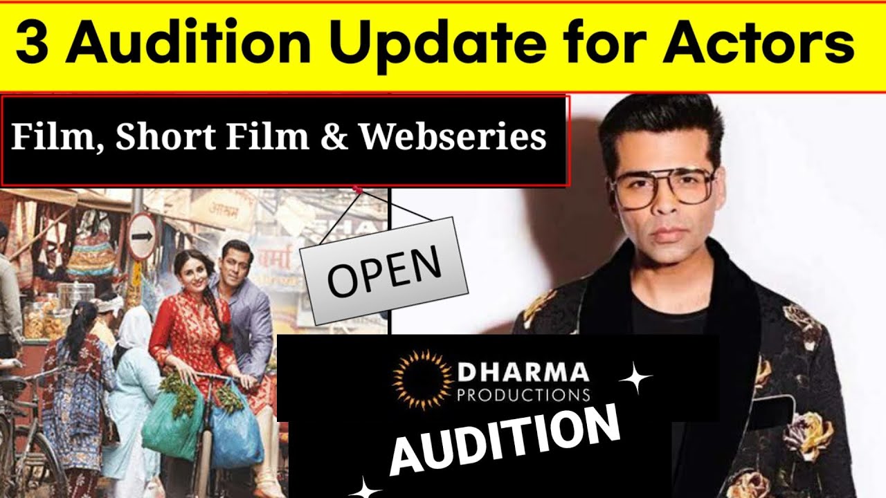 3 Audition Update For Actors | Shortfilm, Film and Webseries | The Casting Zoya