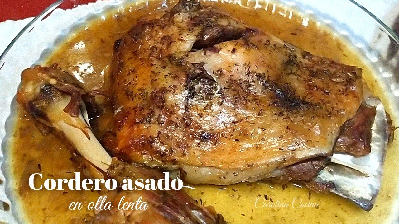 PALETILLA o PIERNA de CORDERO ASADO en olla lenta ♨️, ESPECTACULAR!!