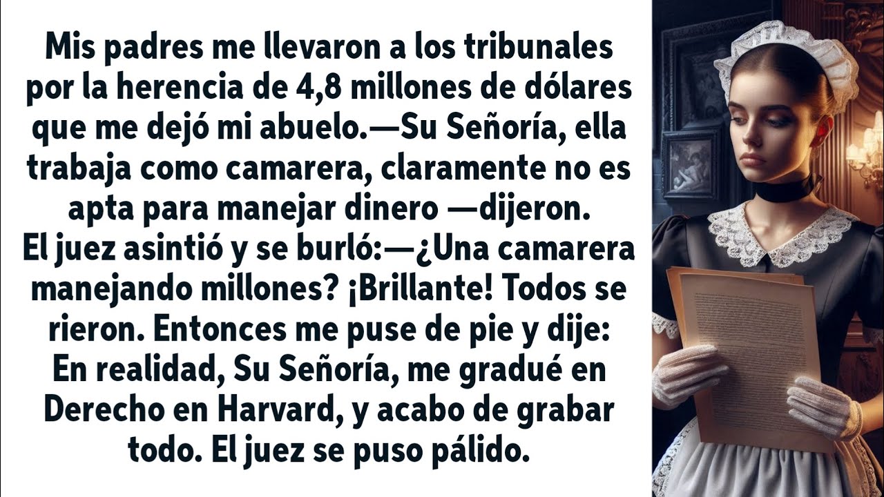 En el tribunal dijeron: «Es camarera, no puede manejar dinero»…