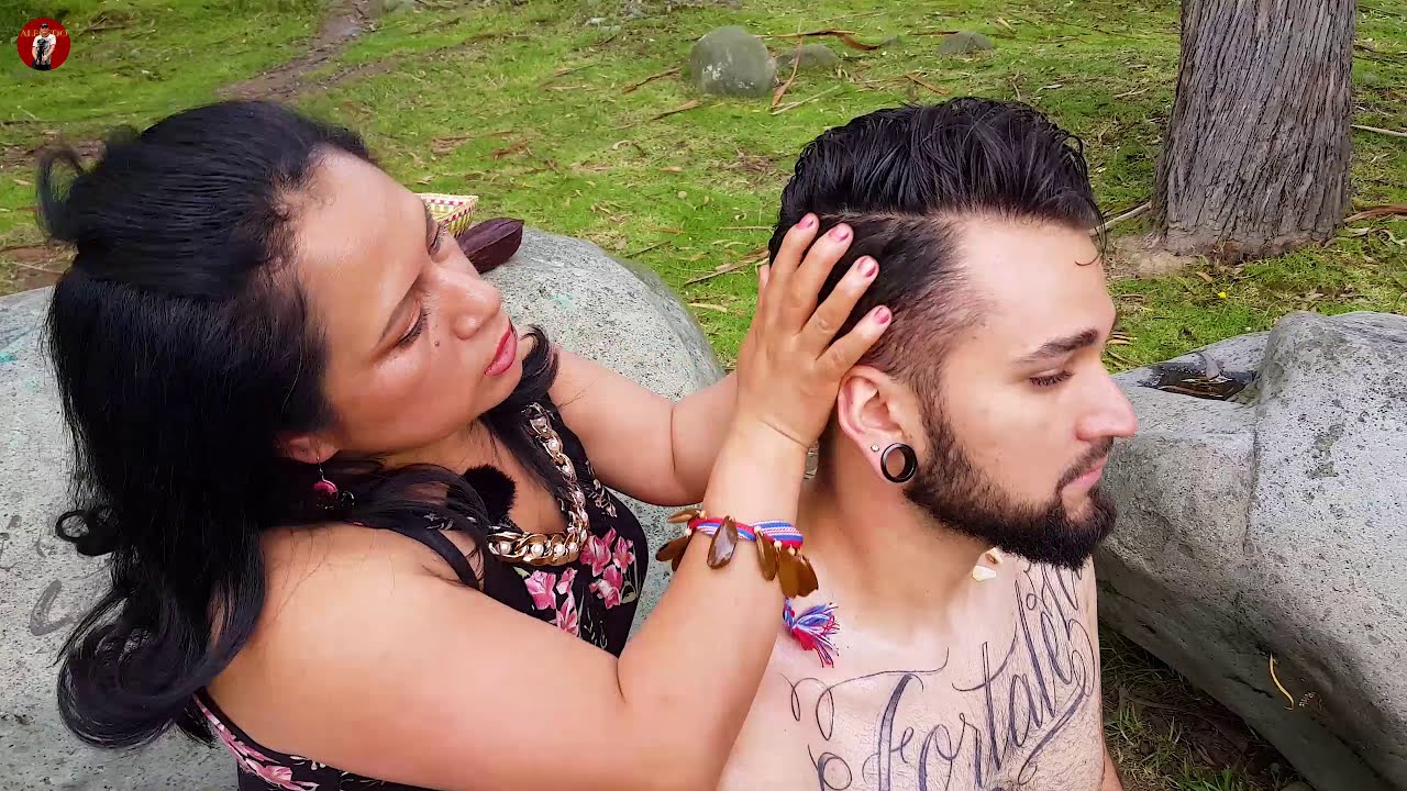 ASMR MARTHA ♥ PANGOL, CUENCA, MASSAGE, LIMPIA, SPIRITUAL CLEANSING, RELAXING, indian barber