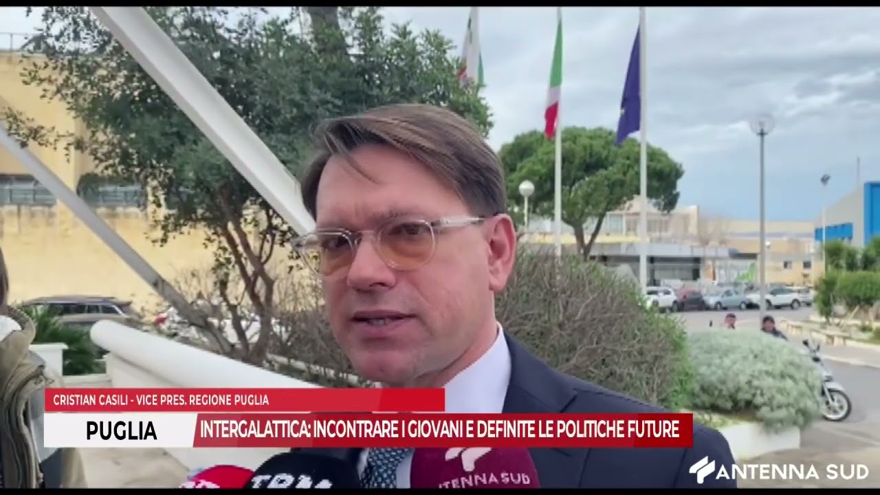19 FEBBRAIO 2026 -  PUGLIA; INTERGALATTICA: INCONTRARE I GIOVANI E DEFINITE LE POLITICHE FUTURE
