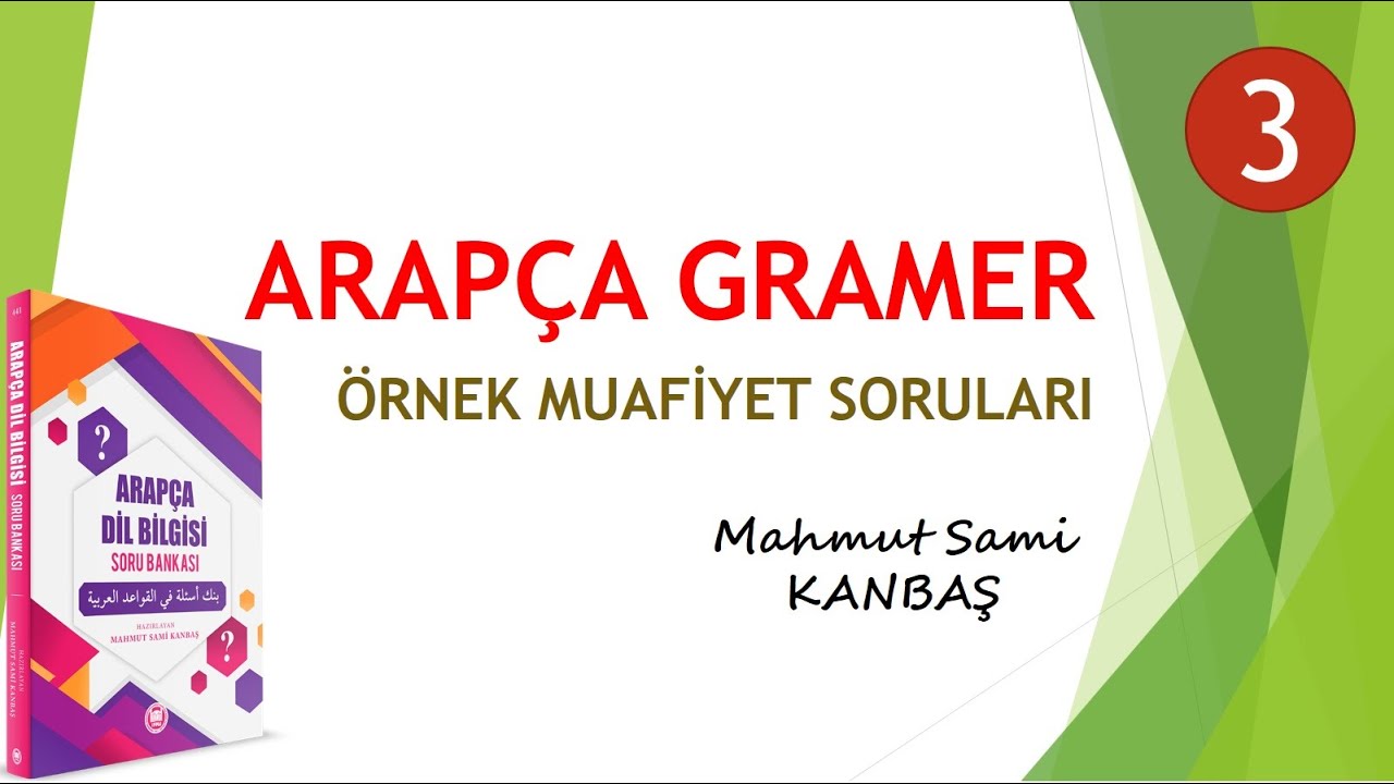 Arapça Gramer Örnek Muafiyet Soruları (Harf-i Cer)