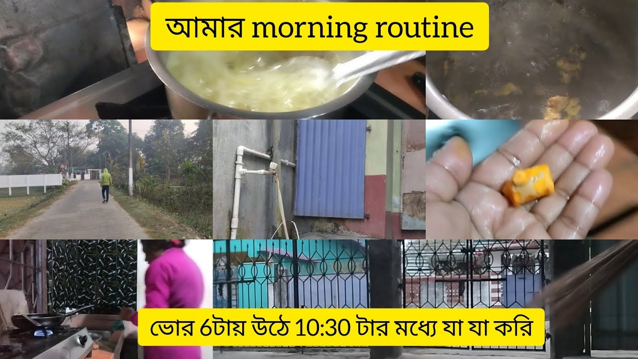 আমার সকাল বেলা টা যে রকম কাটে।। 