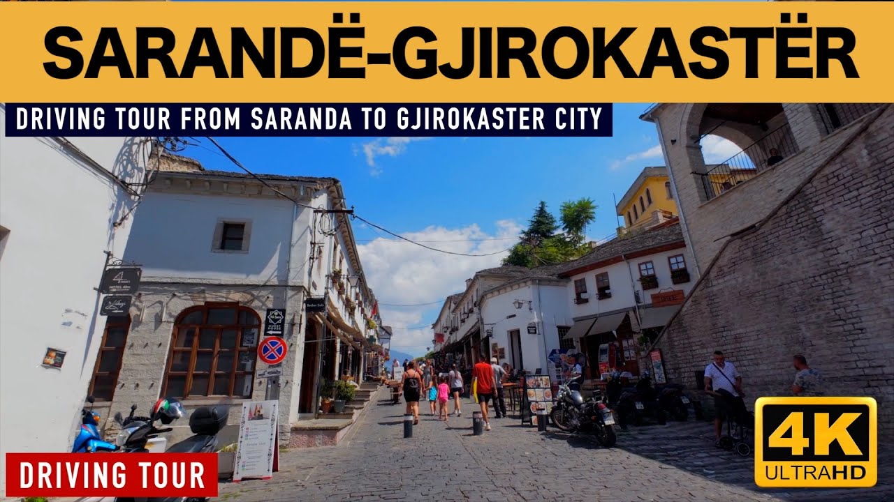 [4K] DRIVING TOUR 🚘 SARANDE, SYRI KALTER, QAFA MUZINES, GJIROKASTER - SUD OF ALBANIA 🇦🇱