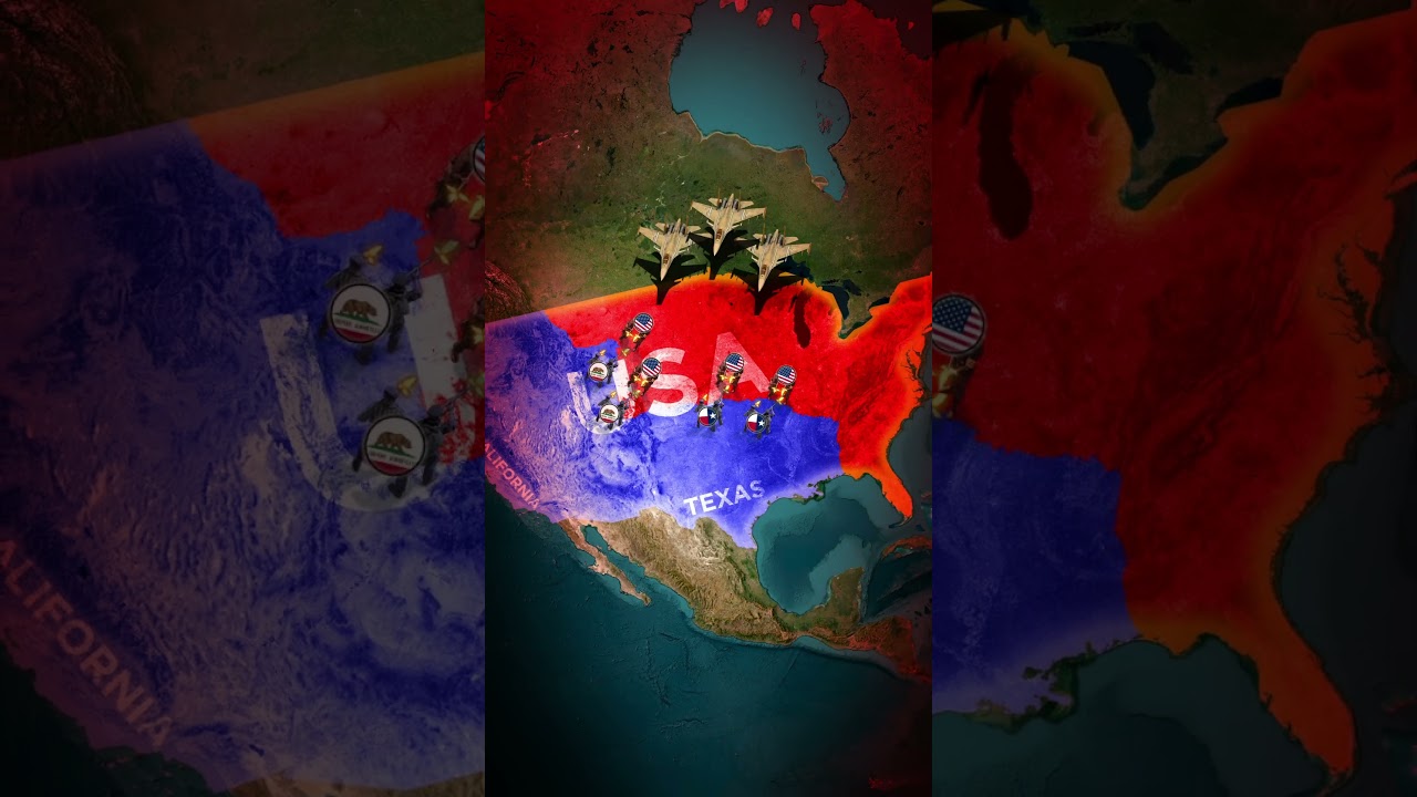 What if California and Texas formed an alliance to attack the U.S ?