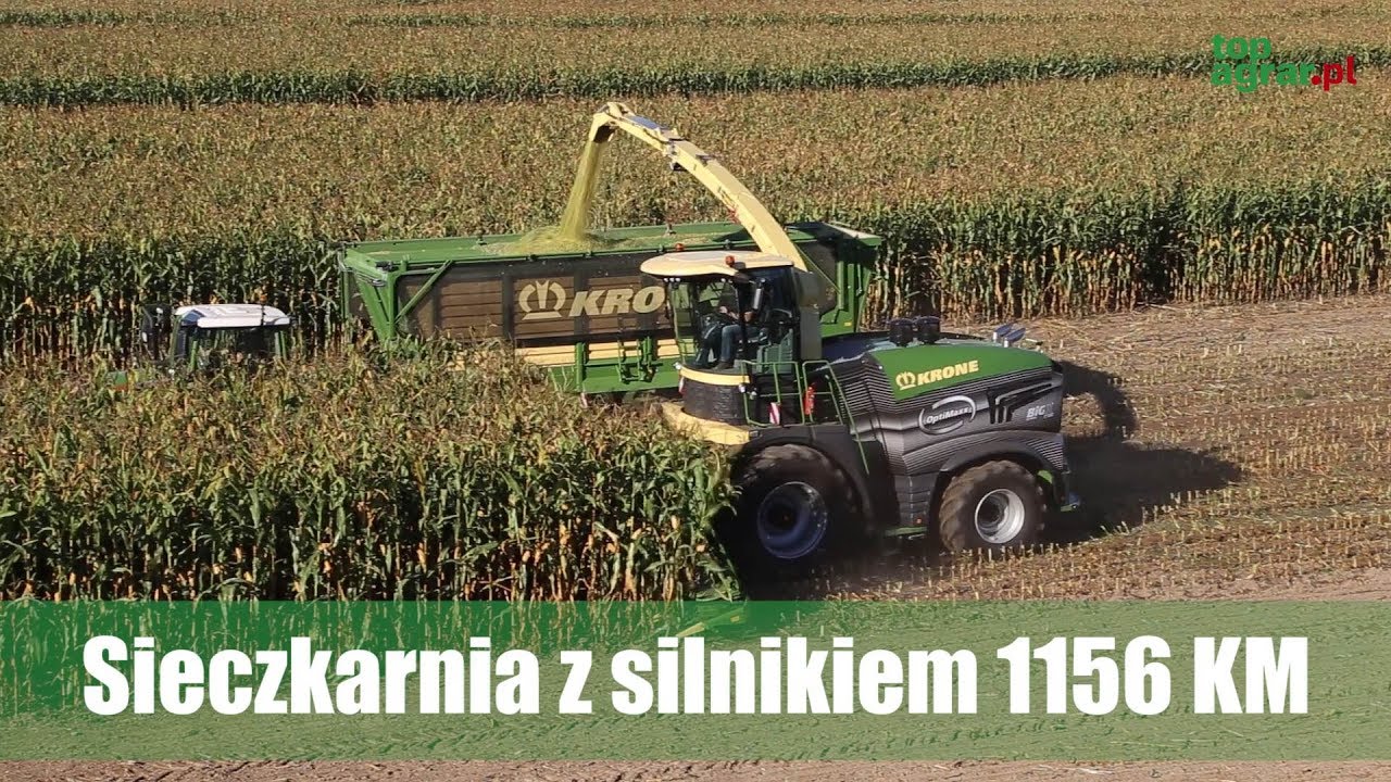 Sieczkarnia z silnikiem 1156 KM - Nowości w sieczkarniach Krone