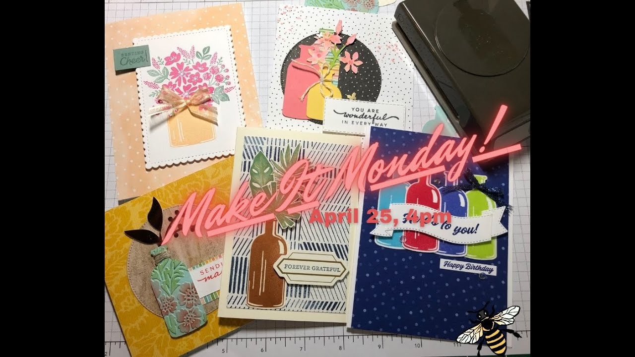 Creating with Stampin' Up!'s Vintage Bottle punch -  explore different looks of this versatile tool!