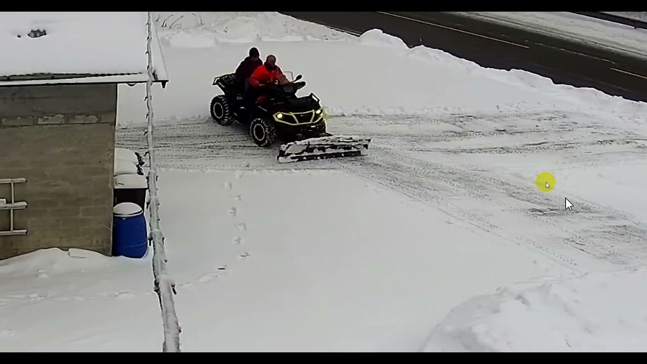 SnowPlowing with Can am Outlander 1000 XTP 2019 mod