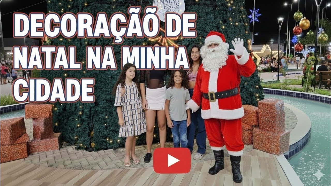 Decoração de Natal na minha cidade 