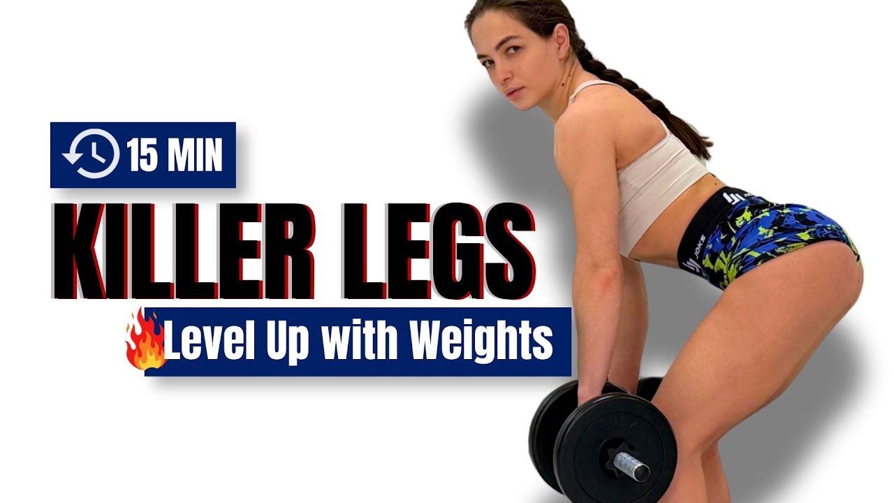 15 MIN Dumbbell Leg & Glute Workout 🔥 Killer Lower Body at Home