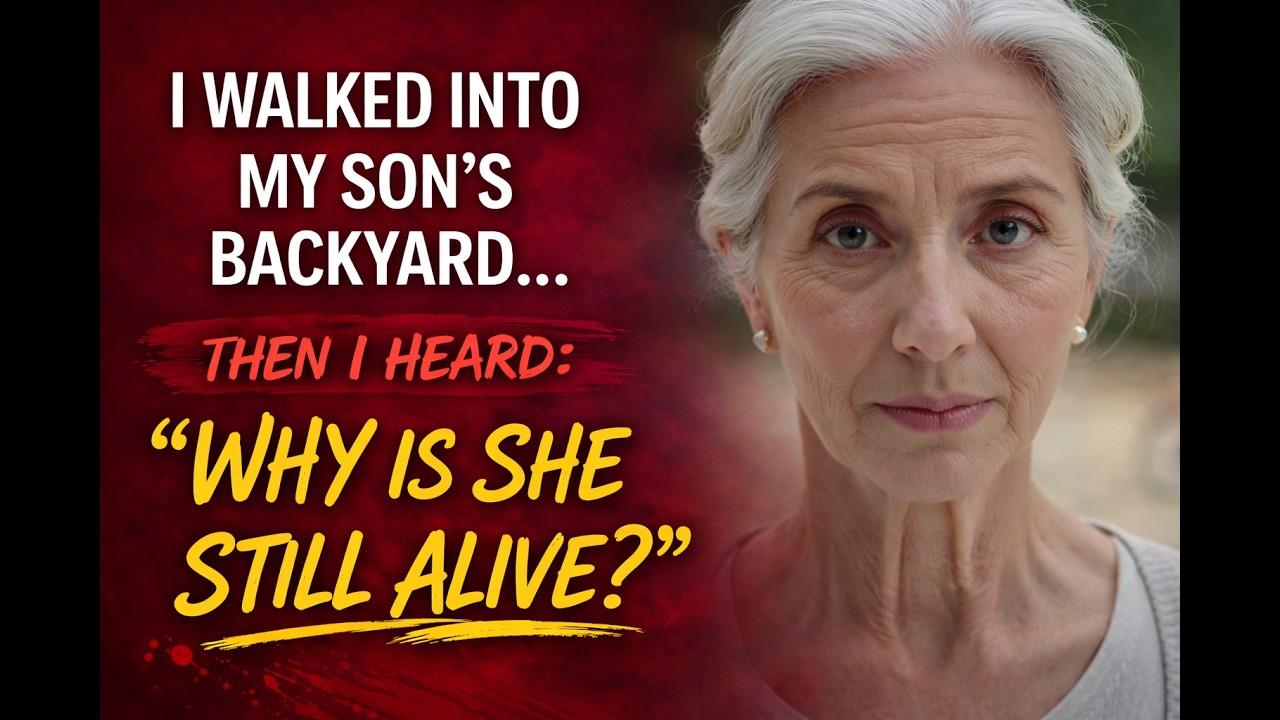 I walked into my son’s backyard and heard, “Why is she even still alive?”I didn’t leave. I went to..