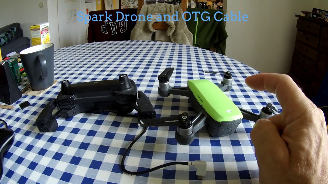 DJI Spark с кабелем OTG / Android — 2-минутное руководство
