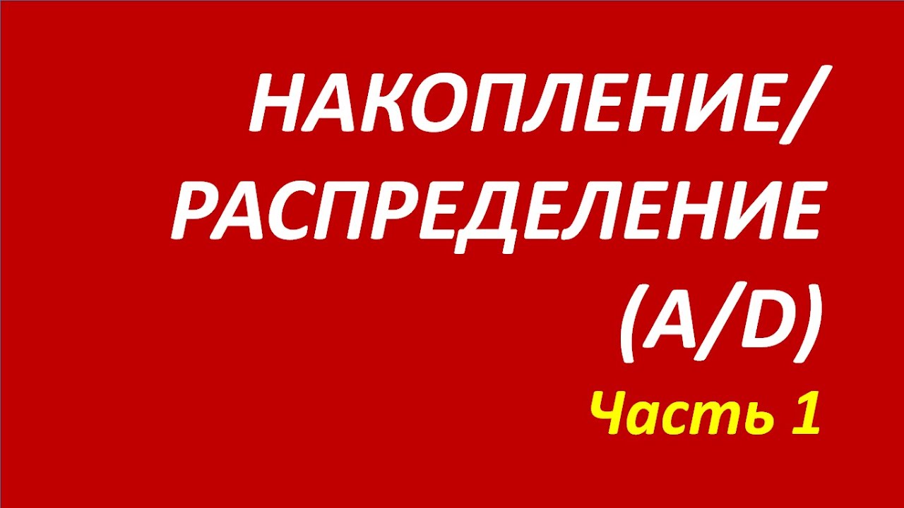 Индикатор Accumulation Distribution AD обучение часть 1