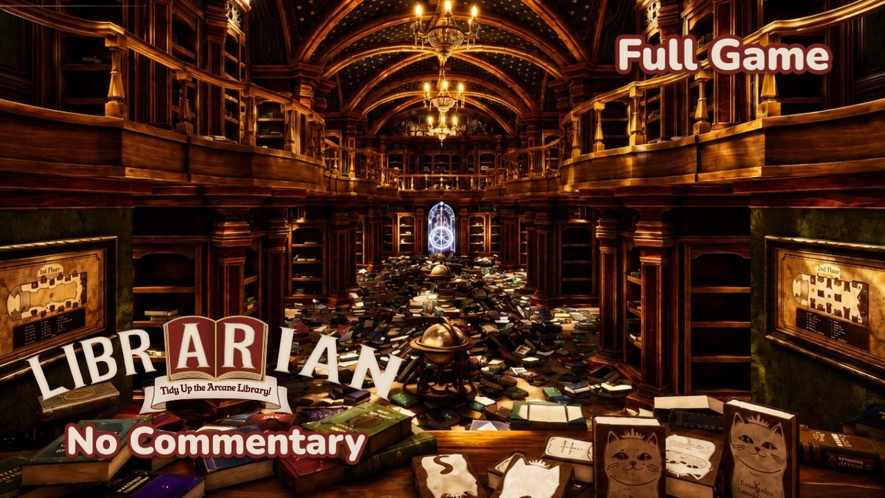 Librarian: Tidy Up the Arcane Library! | Full Game | No Commentary