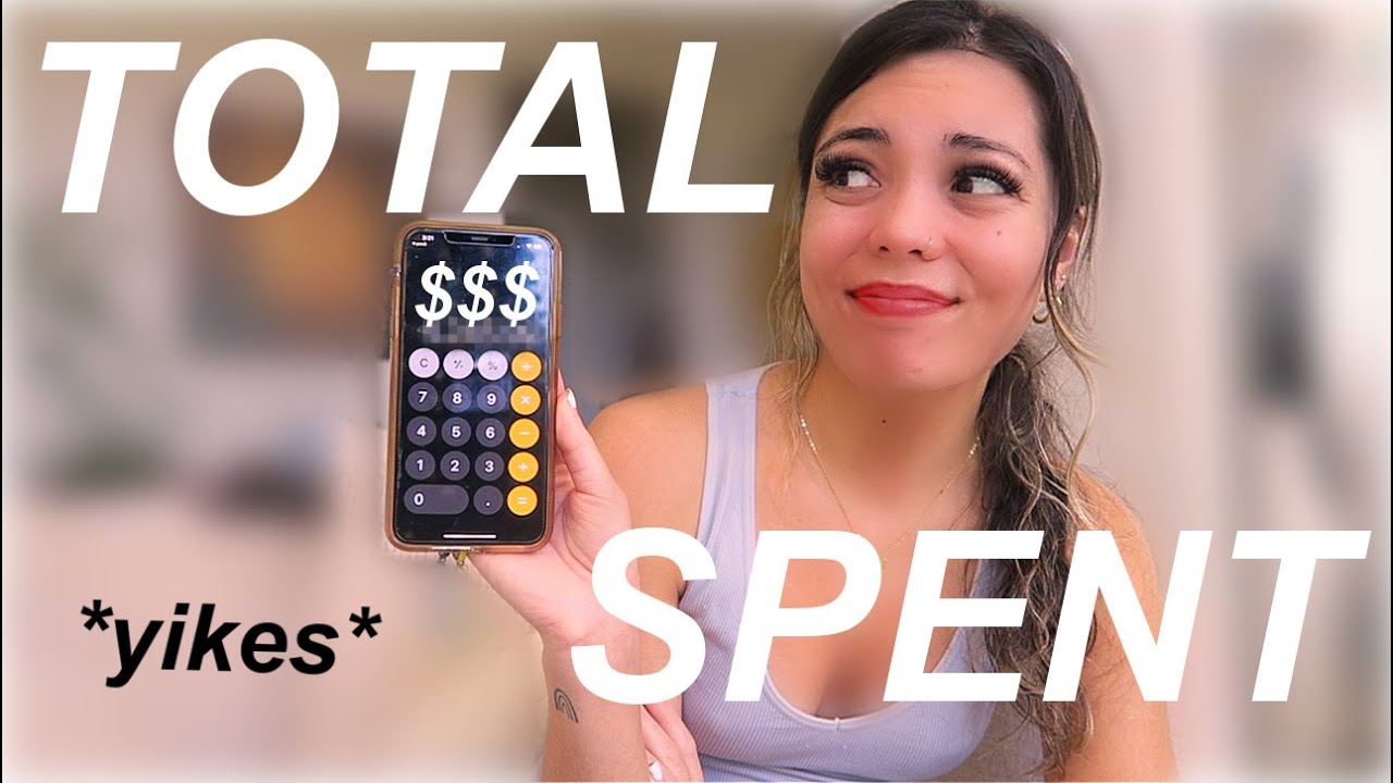 HOW MUCH MONEY I SPENT IN 2022 (FULL TOTAL + MONTHLY BREAKDOWN) *for real*