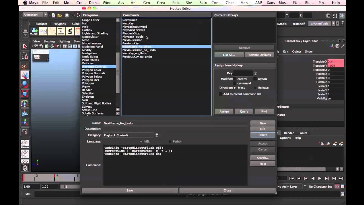 Removing Maya Time Slider Hotkeys from Undo Queue