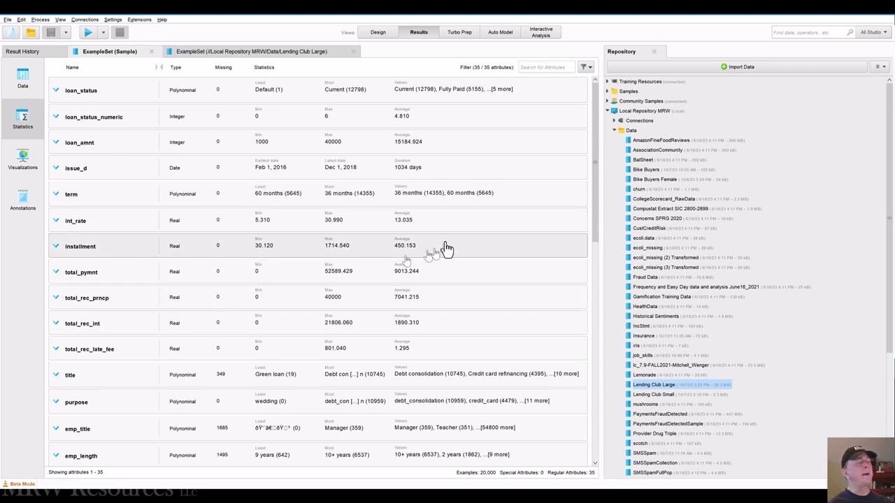 Select Features and Reduce your Data in RapidMiner