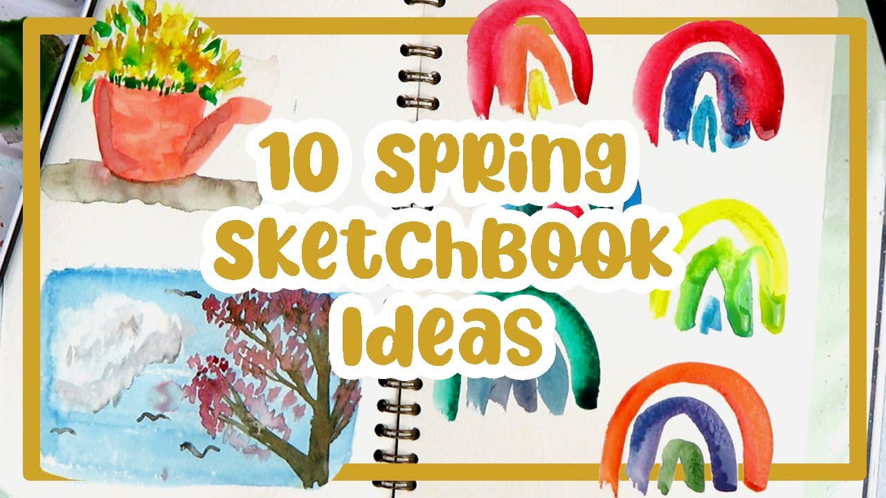🌼 Easy SPRING TIME Sketchbook Drawing Ideas! 🌼