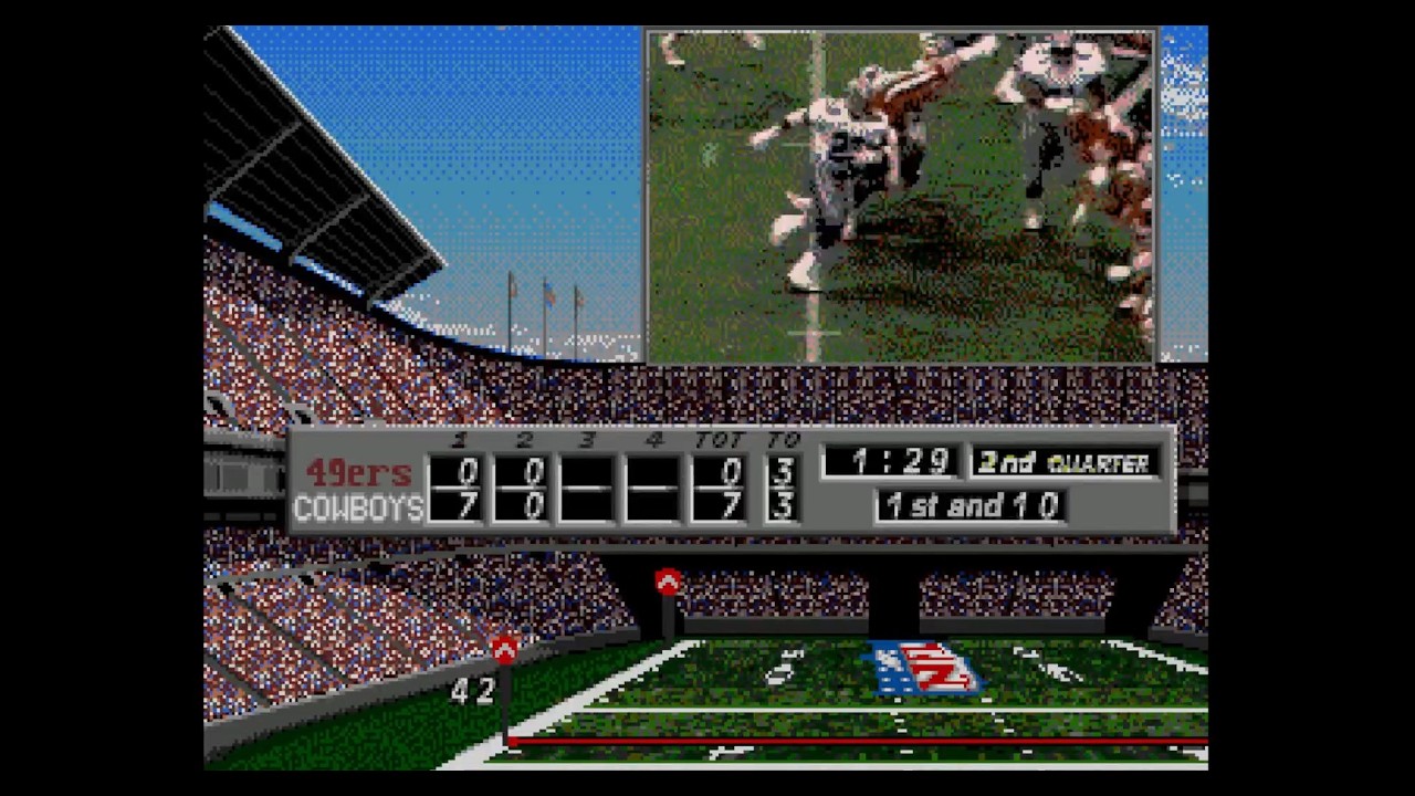 A real complete crap on CD: NFL's Greatest - San Francisco vs Dallas 1978 - 1993 - Sega CD gameplay