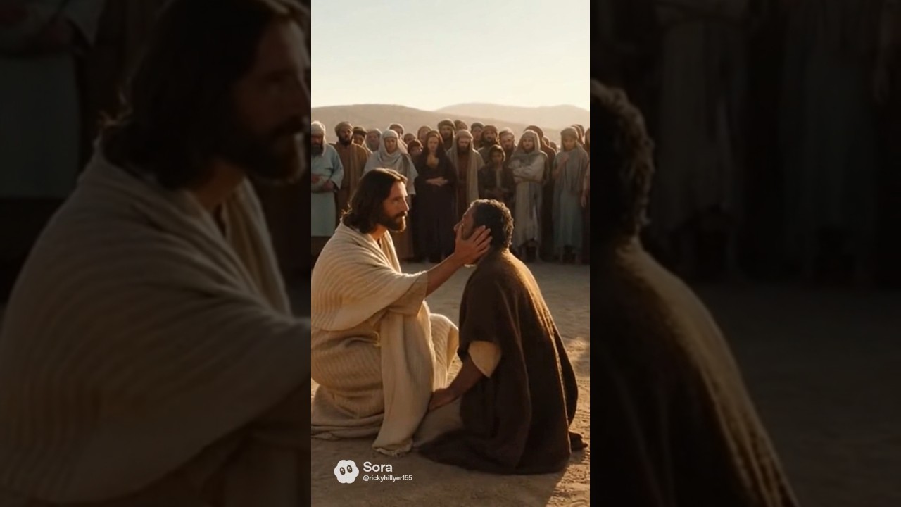 Jesus Healing A Blind Man 