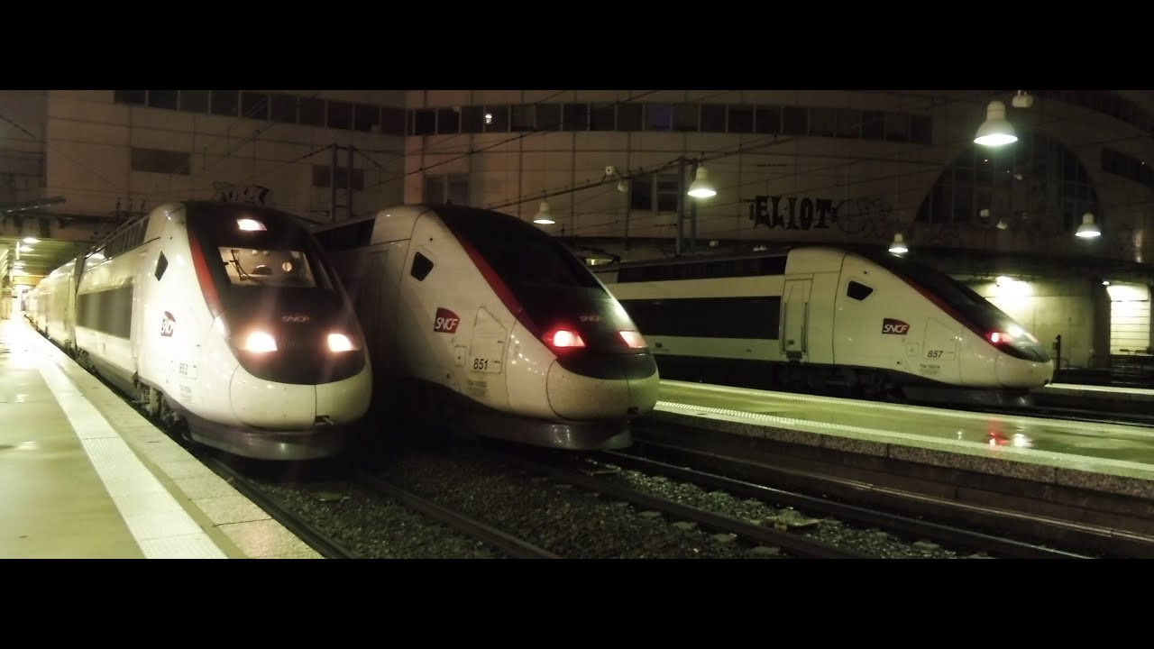 Compilation de TGV Dasye, Duplex et 2N2 3UFC à Paris-Montparnasse