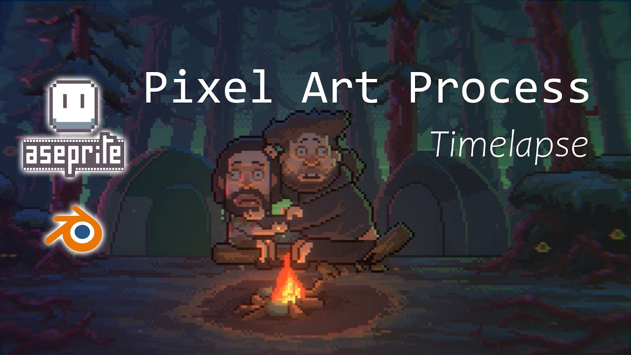 Creep Cast Fan Art | Aseprite  x Blender Pixel Art Process [079]