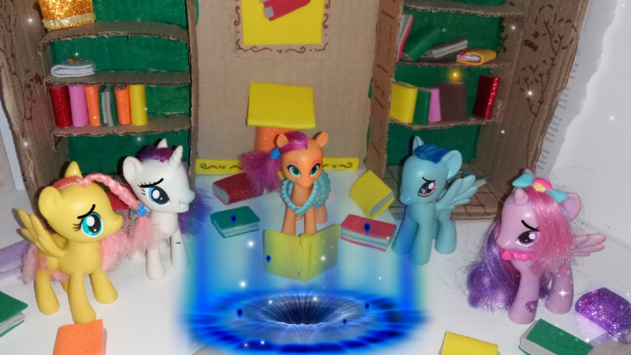 MLP-O livro encantado da biblioteca ✨📚😮(ideia de inscrito)❤️